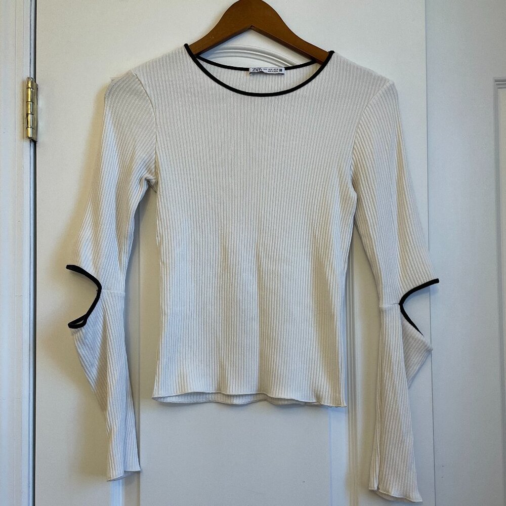 Zara Cut Out Elbow Top